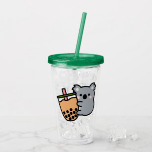 Bubble Tee und Koala Bear Acryltrinkbecher