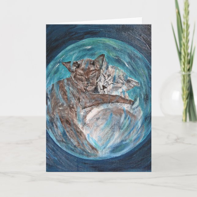 Bubblecats im Cyberspace Karte (Vorderseite)