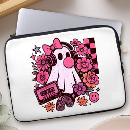 Bubblegum ästhetisches Retro Ghost Girl Halloween Laptopschutzhülle
