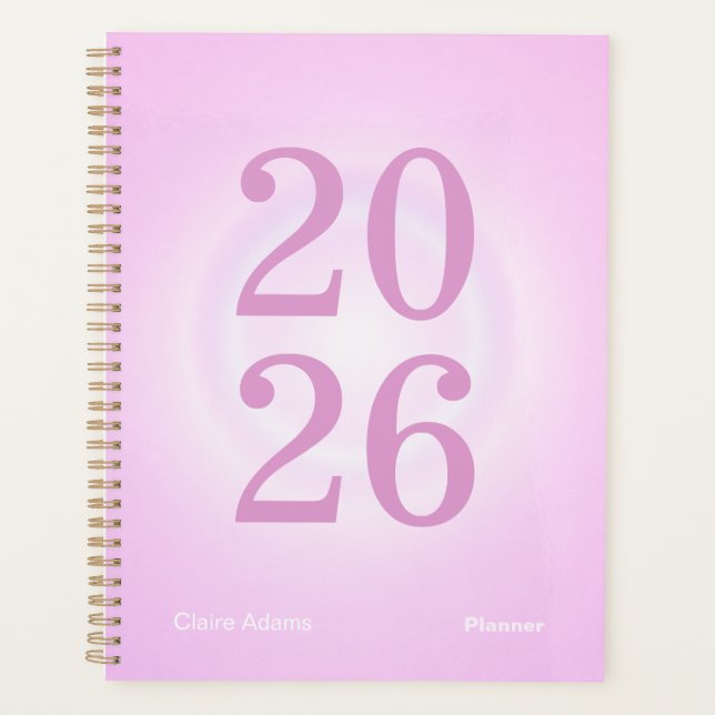 Bubblegum Aura Big Year Planner Planer (Vorderseite)
