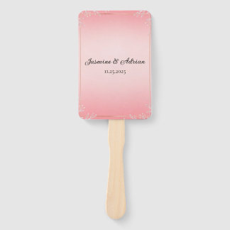Bubblegum Blush Hochzeit Fächer