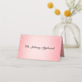 Bubblegum Blush Hochzeit  Platzkarte
