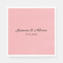 Bubblegum-Blush-Hochzeit Serviette