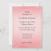 Bubblegum Blush Wedding Invitations