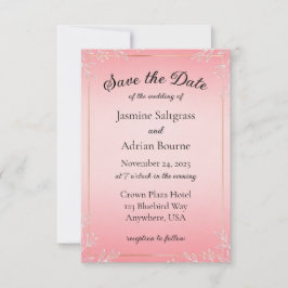 Bubblegum Blush Wedding  Save The Date