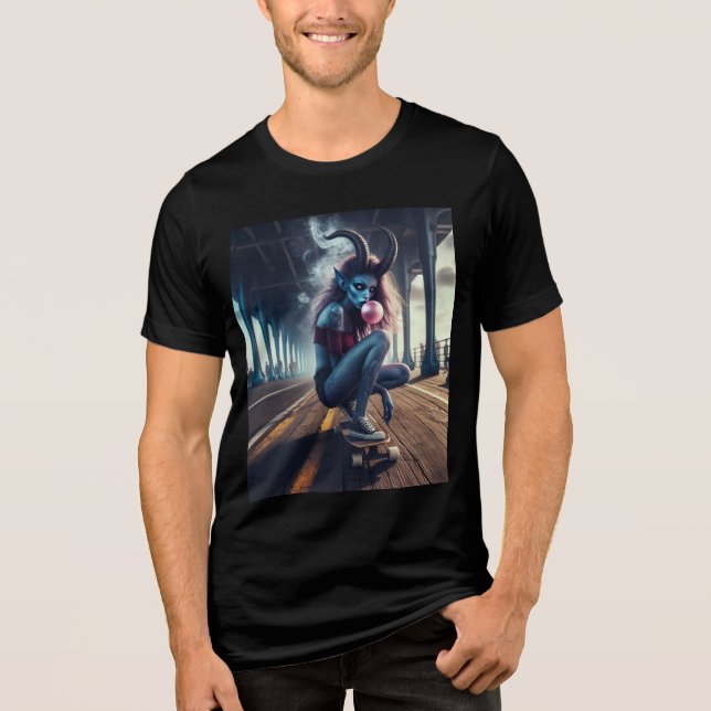 Bubblegum-Chaos Tri-Blend Shirt (Vorderseite)