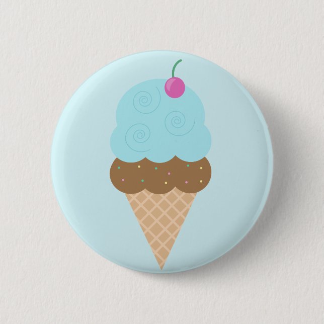 Bubblegum-Eiskrem Button (Vorderseite)