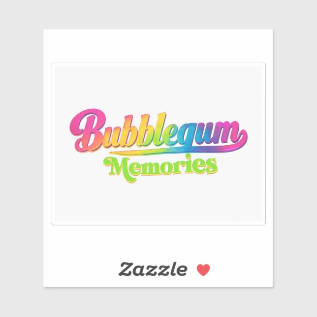 Bubblegum Erinnerungen Aufkleber (Blatt)