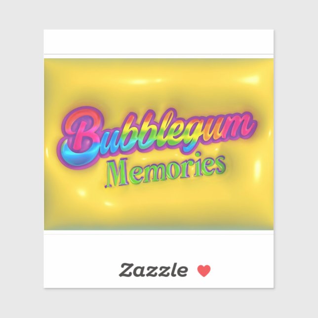 Bubblegum Erinnerungen Aufkleber (Blatt)
