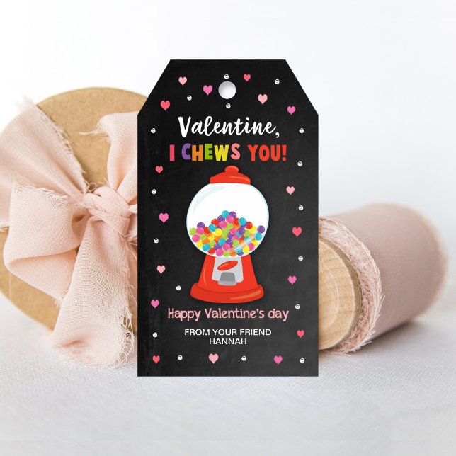 Bubblegum-Geschenketiketten, Valentinstag im Klass Geschenkanhänger (Von Creator hochgeladen)