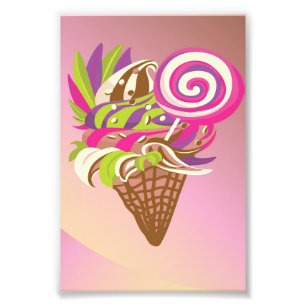 Bubblegum Ice Creme Fotodruck