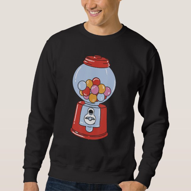 Bubblegum machine chewing gum graphic for men wome sweatshirt (Vorderseite)