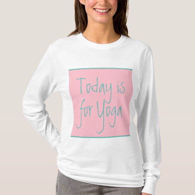 Bubblegum pink, aquamarin, hübsch, Yoga oder Ihre  T-Shirt (Vorderseite)