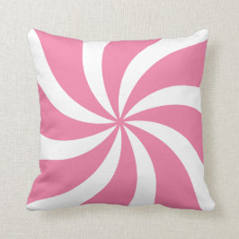 Bubblegum Pink Candy Swirl Kissen