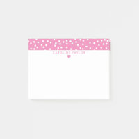 Bubblegum Pink Heart & Dots Niedlich Girly