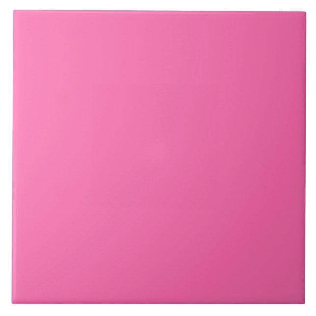 Bubblegum Pink Keramik Tile. Fliese (Vorderseite)