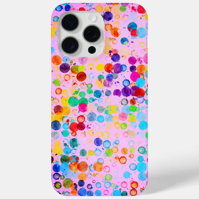 Bubblegum Polka Dot Pixly Case Mate iPhone Case (Rückseite)