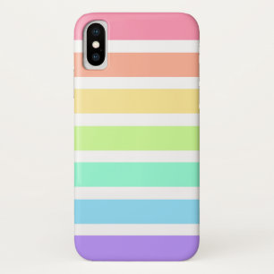 Bubblegum Regenbogen und weiße Streifen Case-Mate iPhone Hülle