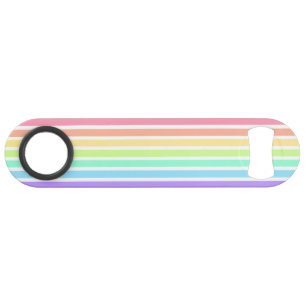 Bubblegum Regenbogen und weiße Streifen Speed Flaschenöffner