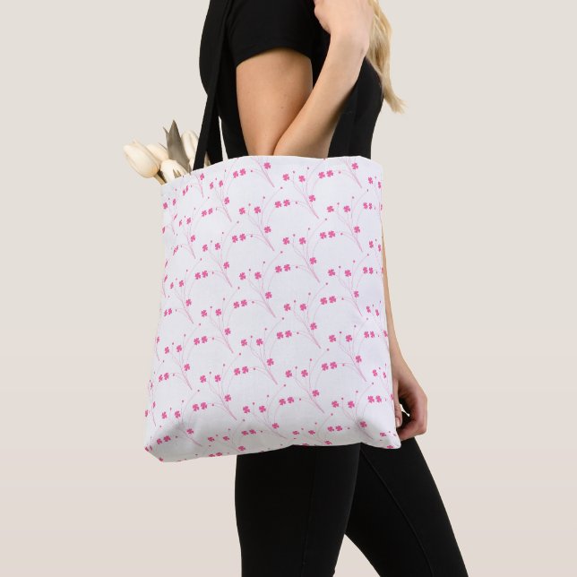 Bubblegum Rosa Blume, kleine Blumendrucke (Von Nahem)