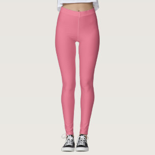 Bubblegum Rosa Farbdruck, Rot Rosa Rosa Leggings