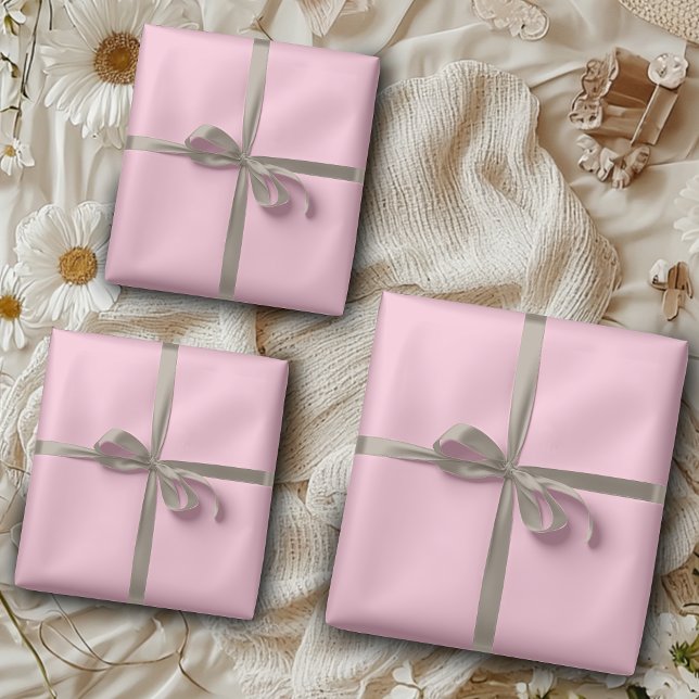 Bubblegum Rosa Farbe | Classic | elegant Geschenkpapier Set (Von Creator hochgeladen)