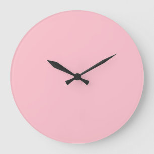 Bubblegum Rosa Farbe Große Wanduhr