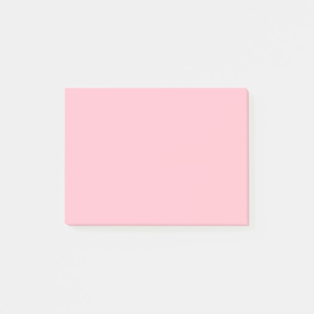 Bubblegum Rosa Farbe Post-it Klebezettel (Vorderseite)