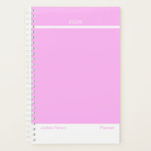 Bubblegum-Rosa Minimalistischer Planer