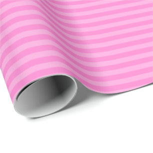 Bubblegum rosa monochromatisches Strippapier Geschenkpapier