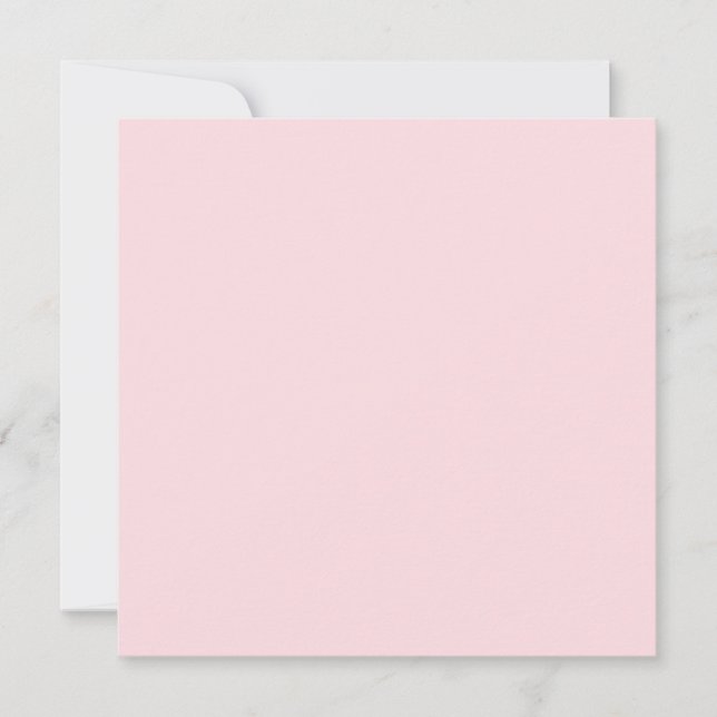 Bubblegum Rosa Uni-Farbe  Karte (Vorderseite)