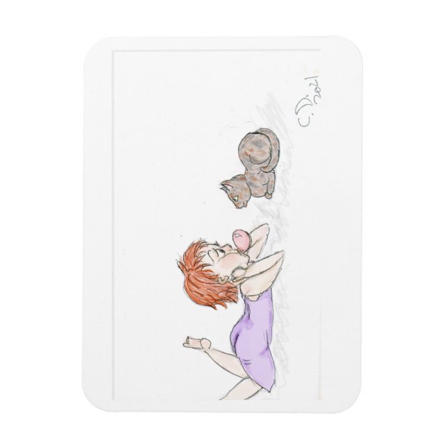 Bubblegum-Schwanzes&Tots-Poster Magnet (Vertikal)