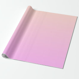 Bubblegum & Soft Peach Ombre Wrapping Paper Geschenkpapier