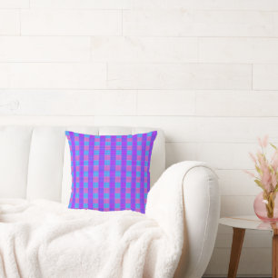 Bubblegum Tartan Print, Kissen