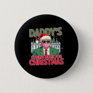 Bubblegum Trump blasen Blase Gum Weihnachts Pink Button