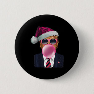 Bubblegum Trump blasen Blase Gum Weihnachts Pink Button
