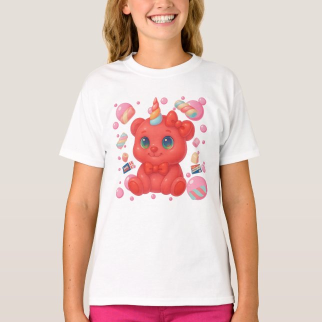 Bubblegum Unicorn T-Shirt (Vorderseite)
