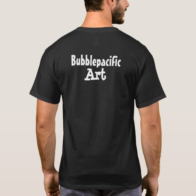 Bubblepazifische Kunst T-Shirt (Rückseite)