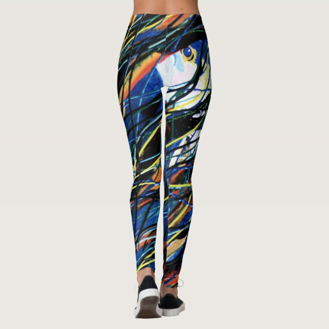 Bubblepazifische Leggings (Rückseite)