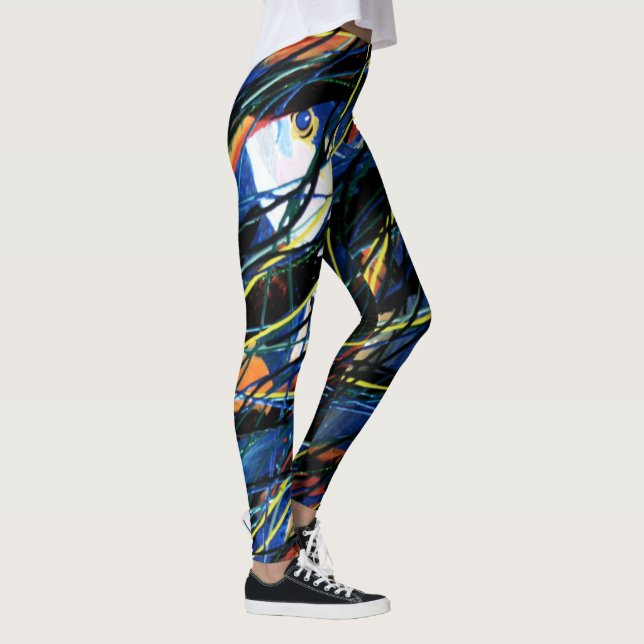 Bubblepazifische Leggings (Rechts)