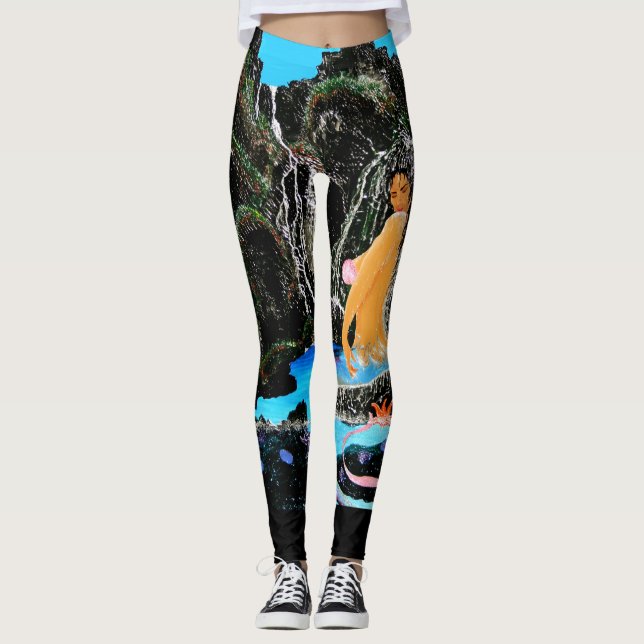 Bubblepazifische Leggings (Vorderseite)