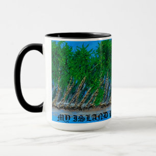 Bubblepazifische Tasse, wartet meine Insel Paradis Tasse