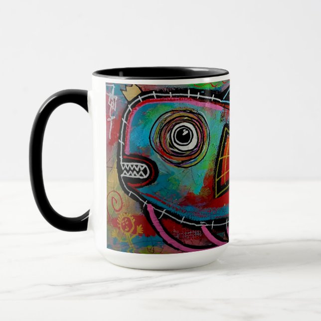 "Bubbles" 15 oz Becher Tasse (Links)