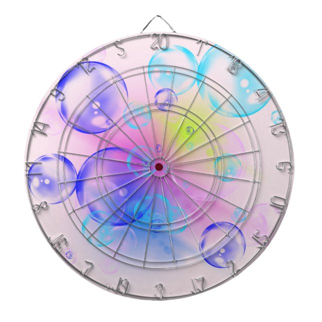 BUBBLES - Abstraktes Bild des Fraktals Kunst - Dartscheibe (vorne)