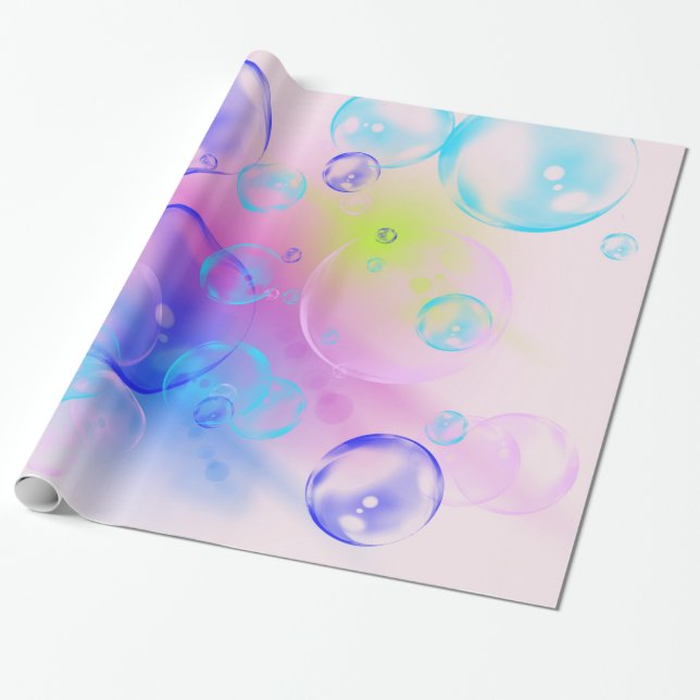 BUBBLES - Abstraktes Bild des Fraktals Kunst - Geschenkpapier (Ungerollt)