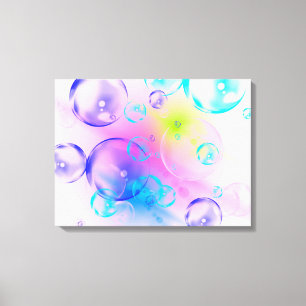 BUBBLES - Abstraktes Bild des Fraktals Kunst - Leinwanddruck