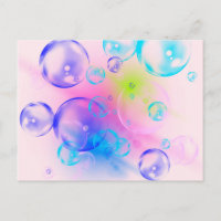 BUBBLES - Abstraktes Bild des Fraktals Kunst -