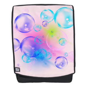 BUBBLES - Abstraktes Bild des Fraktals Kunst - Rucksack