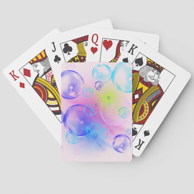 BUBBLES - Abstraktes Bild des Fraktals Kunst - Spielkarten (Rückseite)