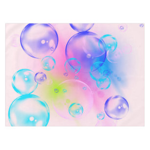 BUBBLES - Abstraktes Farbbild des Fraktals Kunst - Tischdecke